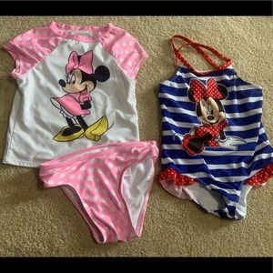 Bundle of 2 Minnie Mouse Swimsuits
